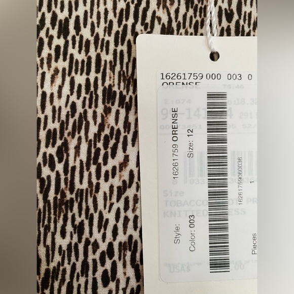 MaxMara Orense leopard print dress 12 NWT - Picture 12 of 14